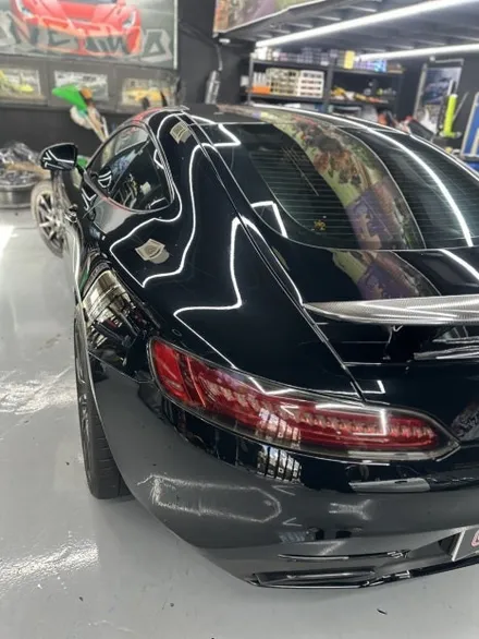 [안산 랩핑] 벤츠 AMG GT 쿠페 LB필름 고광택 블랙 전체랩핑 / 안산시 상록구 일동