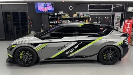[안산랩핑] 자동차 데칼 원투 기아 EV6-GT 커스텀 디자인 / 경기 안산