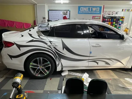 [안산랩핑] 그랜저 IG 사이드 본넷 사이드 데칼 스티커 시공 ! / 안산시 상록구 일동