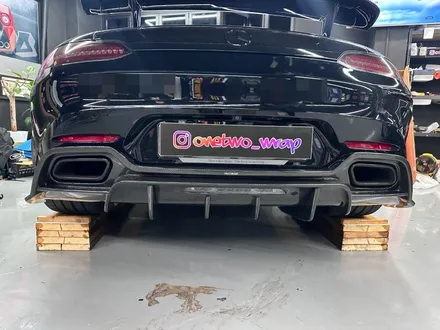 [안산 랩핑] 벤츠 AMG GT 리어 디퓨져 드라이카본 인스톨 / 경기 안산