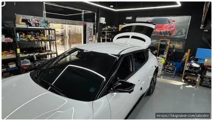 [안산랩핑] 기아 EV6 투톤랩핑 크롬딜리트 MEXX 고광택 잘하는 곳 / 경기 안산
