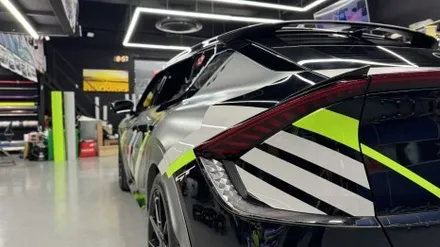 [안산랩핑] 자동차 데칼 원투 기아 EV6-GT 커스텀 디자인 / 경기 안산