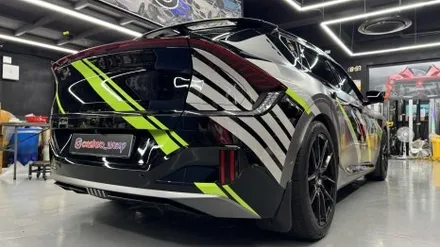 [안산랩핑] 자동차 데칼 원투 기아 EV6-GT 커스텀 디자인 / 경기 안산