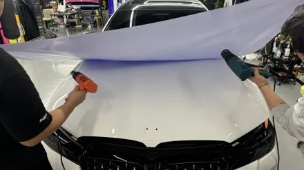 530e BMW 5시리즈 람보르기니 퍼플 고광택 전체랩핑 / 경기 안산
