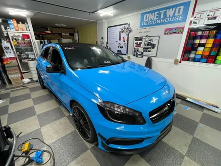 [안산랩핑] 벤츠 A45 AMG 라이트블루 전체랩핑 시공 ! / 안산시 상록구 일동