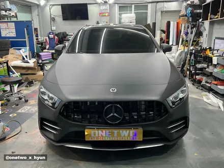 [전체 랩핑] 벤츠 A35 AMG 무광블랙 전체랩핑! / 안산시 상록구 일동