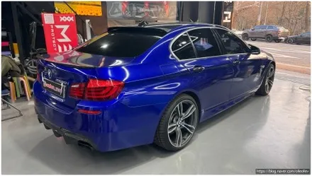 [안산랩핑] BMW 550i LB필름 포르쉐 그레이 전체 인스톨 랩핑제거 원투랩 / 경기 안산