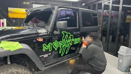 [안산 랩핑] Jeep 랭글러 오프로드  커스텀 몬스터데칼 시공 / 경기 안산