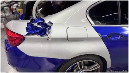 [안산랩핑] BMW 550i LB필름 포르쉐 그레이 전체 인스톨 랩핑제거 원투랩 / 경기 안산