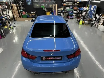 [안산 랩핑]BMW 430i 컨버터블 M 순정 컬러 전체 랩핑 스틱스 아부다비 블루 / 안산시 상록구 일동