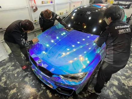 [안산 랩핑] BMW 3시리즈 미스틱크롬 블루 / 안산시 상록구 일동