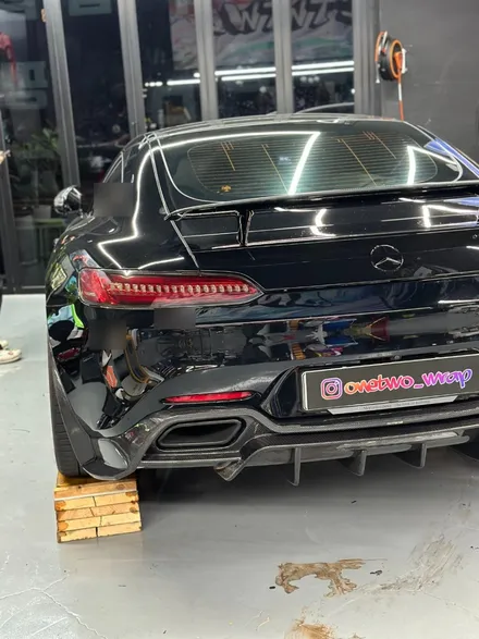 [안산 랩핑] 벤츠 AMG GT 리어 디퓨져 드라이카본 인스톨 / 경기 안산