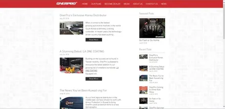 Onerpro(오너프로) 본사 홈페이지에 한국총판이 정식 등록된 News / 경기 평택