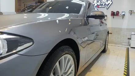 안중광택/BMW5 시멘트 날림 제거와 Sio2 90% \