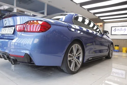 전주디테일링세차 / BMW 428i 컨버터블 엔진룸케어 +실내스팀 외부고압수/ 조선광택 전주 유리막코팅 / 경기 평택