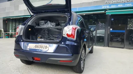군산유리막코팅 / SSANGYONG 티볼리 신차 유리막코팅은 군산 조선광택 파이넥스팩토리에서^^ / 경기 평택
