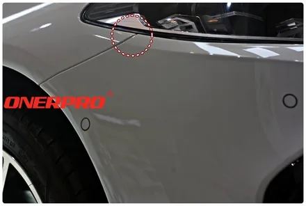 BMW 535i 프론트 범퍼PPF 카메라 줌을 최대한 땡겨서 디테일한 샷으로 마감처리 보기 - 오너프로 PPF 한국본사 / 경기 평택