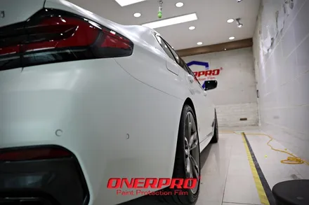 BMW 550i 무광 PPF 재시공을 한 이유! 귀신같은 마감을 위해 100% 핸드컷으로 시공 / 경기 평택