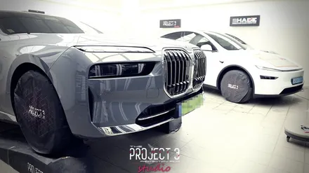 BMW i7 60 범퍼 사고 후 보험처리로 PPF 재시공, 평택 PPF 전문점 프로젝트 3 스튜디오에서 / 경기 평택