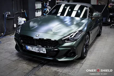 [BMW Z4 에디션10대 한정판 작업기] BMW Z4  프로즌 딥 그린 무광 유리막코팅 & PPF시공으로 완벽 보호 / 서초, 강남, 양재