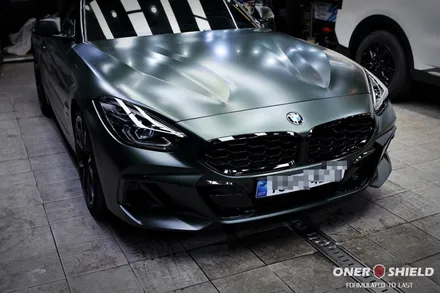 [BMW Z4 에디션10대 한정판 작업기] BMW Z4  프로즌 딥 그린 무광 유리막코팅 & PPF시공으로 완벽 보호 / 서초, 강남, 양재