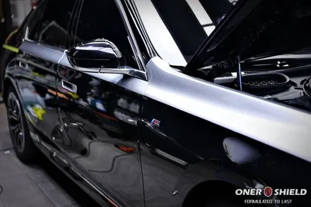 서초 고광택랩핑 BMW 7시리즈 차량에 투톤 랩핑으로 존재감 상승 / 서초, 강남, 양재