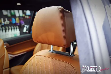 반포 가죽코팅 전문점에서 진행된 BMW X7 M 60i 기온쿼츠 레더쉴드 가죽코팅과 실내PPF / 서초, 강남, 양재