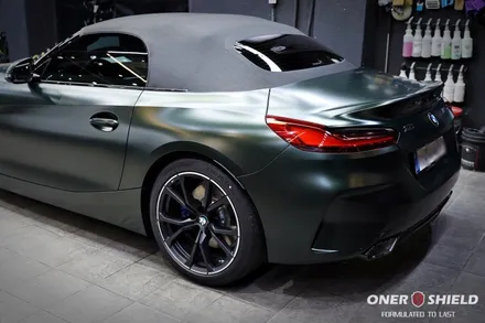 [BMW Z4 에디션10대 한정판 작업기] BMW Z4  프로즌 딥 그린 무광 유리막코팅 & PPF시공으로 완벽 보호 / 서초, 강남, 양재