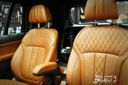 반포 가죽코팅 전문점에서 진행된 BMW X7 M 60i 기온쿼츠 레더쉴드 가죽코팅과 실내PPF / 서초, 강남, 양재