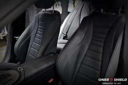 서초가죽코팅 전문점 기온쿼츠 인증점 오너쉴드에서벤츠 E350 가죽코팅 시공 받았습니다. / 서초, 강남, 양재