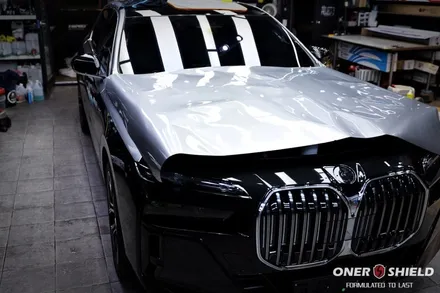 서초 고광택랩핑 BMW 7시리즈 차량에 투톤 랩핑으로 존재감 상승 / 서초, 강남, 양재