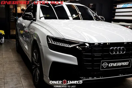AUDI (아우디) Q8 흰색차 서초 PPF, 유리막코팅, 가죽코팅 시공 잘하는 곳 선택하는 Tip / 서초, 강남, 양재