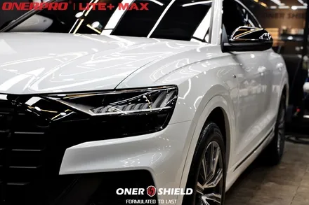 AUDI (아우디) Q8 흰색차 서초 PPF, 유리막코팅, 가죽코팅 시공 잘하는 곳 선택하는 Tip / 서초, 강남, 양재