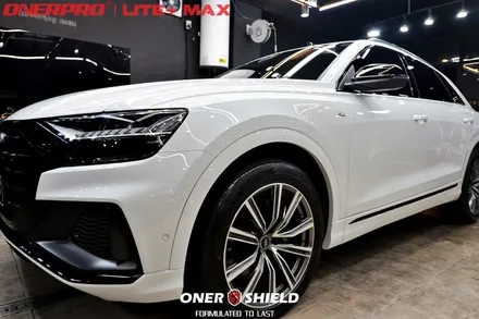 AUDI (아우디) Q8 흰색차 서초 PPF, 유리막코팅, 가죽코팅 시공 잘하는 곳 선택하는 Tip / 서초, 강남, 양재