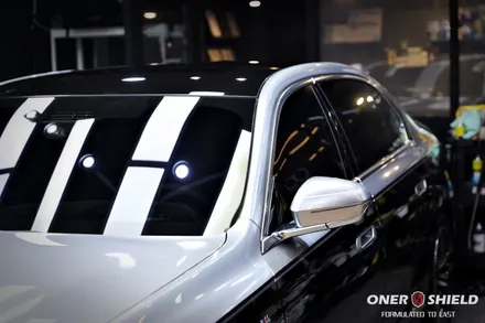 서초 고광택랩핑 BMW 7시리즈 차량에 투톤 랩핑으로 존재감 상승 / 서초, 강남, 양재