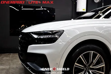 AUDI (아우디) Q8 흰색차 서초 PPF, 유리막코팅, 가죽코팅 시공 잘하는 곳 선택하는 Tip / 서초, 강남, 양재