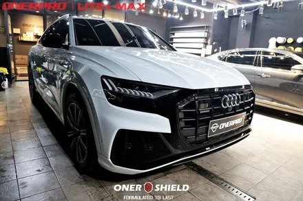 AUDI (아우디) Q8 흰색차 서초 PPF, 유리막코팅, 가죽코팅 시공 잘하는 곳 선택하는 Tip / 서초, 강남, 양재