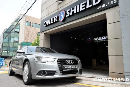 서초 반포 잠원 양재 방배 아우디 A6 솔라가드 차콜 열차단 썬팅 재시공 / 서초, 강남, 양재
