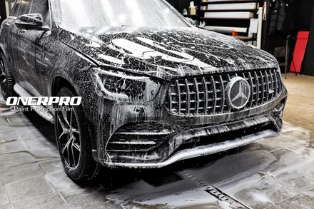 성수동PPF 벤츠 GLC AMG43 프론트 패키지 컴퓨터 패턴과 핸드컷 시공 / 서초, 강남, 양재
