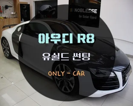 슈퍼카 오너분도 인정해주신 유쉴드 썬팅 아우디 R8 바이올렛 70s 틴팅시공