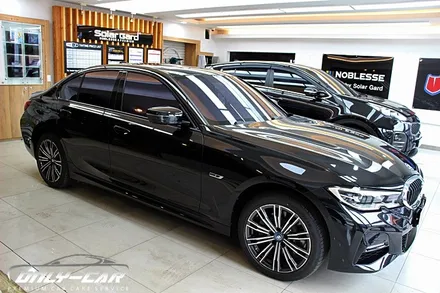 대전 유성 썬팅 BMW 320e 플러그인 하이브리드 유쉴드 바이올렛 틴팅 해드렸습니다