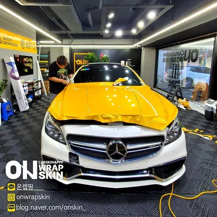부천 옥길동 랩핑샵 부천랩핑,전체랩핑,경기도 랩핑  전문샵 벤츠 cls63 s amg / 부천시 소사구 옥길동