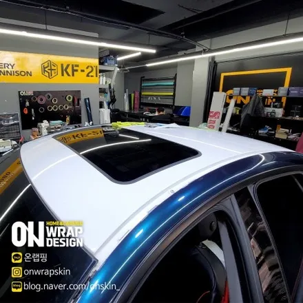 부천랩핑, BMW 4시리즈 전체랩핑, PET 브리티시 그린 카멜레온 색상으로 전체랩핑, 고광택 전체랩핑 시공기. / 부천시 소사구 옥길동