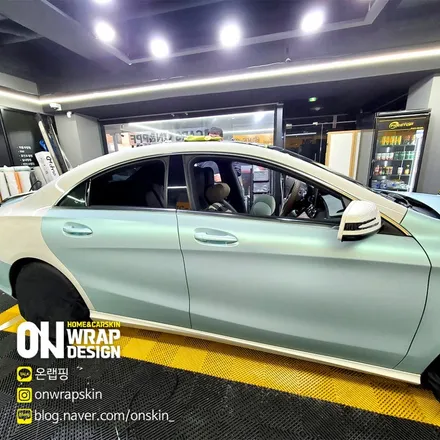 부천랩핑샵, 벤츠 CLA220d 전체 랩핑, 부분 랩핑, 도장면 퍼티 작업부터 전체 랩핑까지 드레스업하기! / 부천시 소사구 옥길동