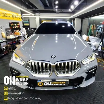 부천랩핑샵, BMW X6 전체랩핑, BMW 랩핑전문/사고차량 퍼티작업,에이버리 락그레이 재시공,완벽하게 변신하기!!! / 부천시 소사구 옥길동