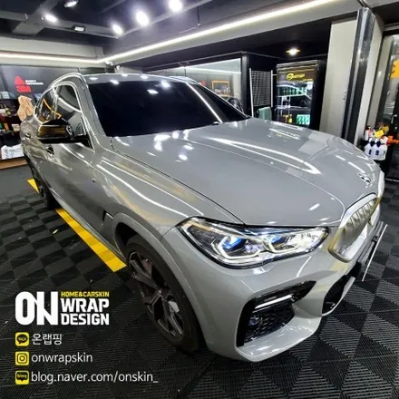 부천랩핑샵, BMW X6 전체랩핑, BMW 랩핑전문/사고차량 퍼티작업,에이버리 락그레이 재시공,완벽하게 변신하기!!! / 부천시 소사구 옥길동