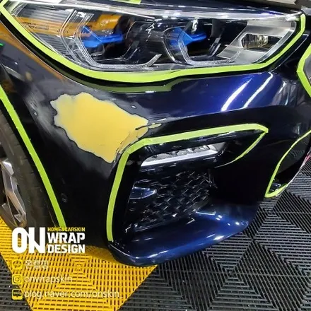 부천랩핑샵, BMW X6 전체랩핑, BMW 랩핑전문/사고차량 퍼티작업,에이버리 락그레이 재시공,완벽하게 변신하기!!! / 부천시 소사구 옥길동