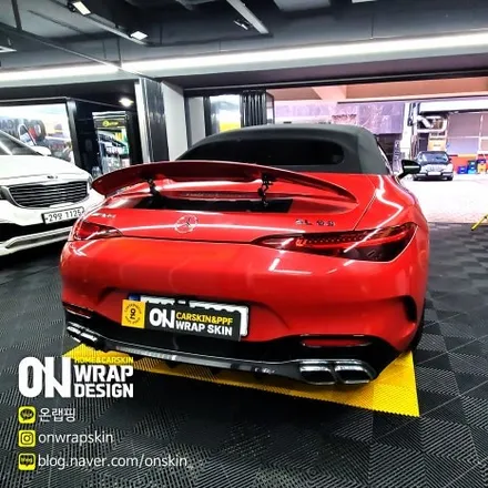 부천 옥길동 자동차 랩핑 전문숍 벤츠 SL63 AMG 전체랩핑&크롬딜리트 / 부천시 소사구 옥길동