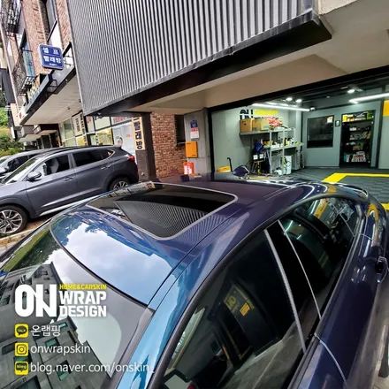 부천랩핑, BMW 4시리즈 전체랩핑, PET 브리티시 그린 카멜레온 색상으로 전체랩핑, 고광택 전체랩핑 시공기. / 부천시 소사구 옥길동