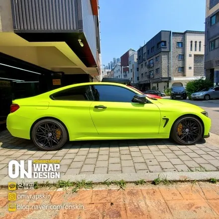 부천랩핑샵, 부천 옥길동 랩핑 매장 BMW 전문 랩핑샵, 기존 랩핑제거와 재시공, BMW 420d 전체랩핑!! / 부천시 소사구 옥길동